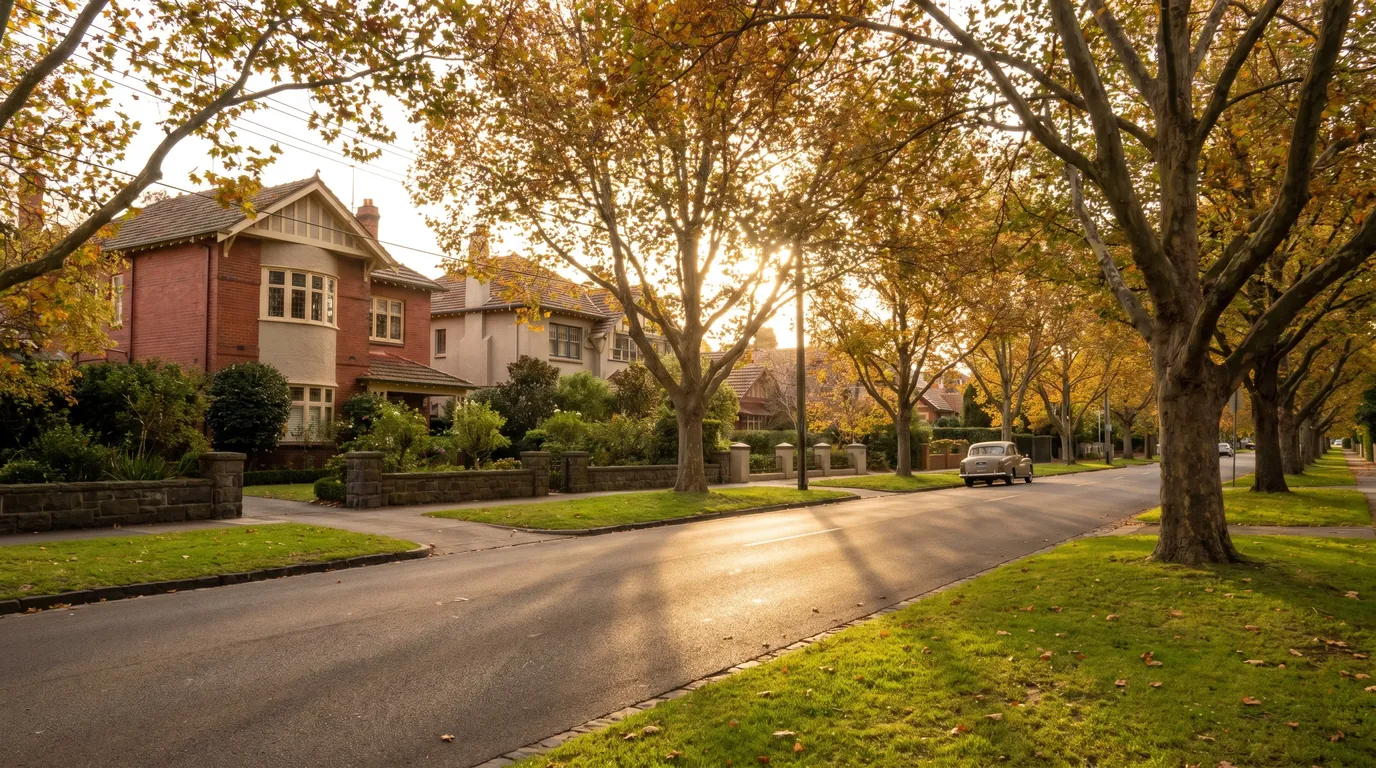 Removalists at work on a street in Deepdene