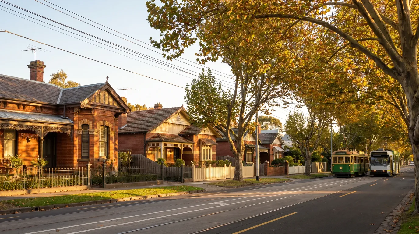 Removalists at work on a street in Glen Iris