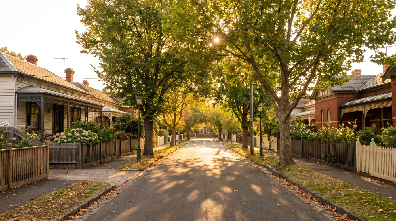 Removalists at work on a street in Hawthorn East