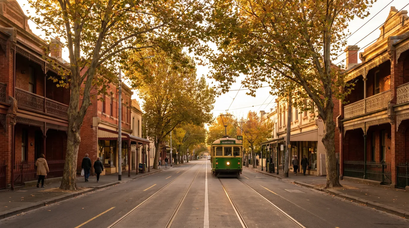 Removalists at work on a street in Hawthorn